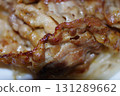 Stir-fried pork roses 131289662
