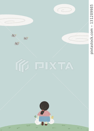 A woman carrying a shopping bag and looking up at the sky A woman carrying a shopping bag and looking up at the sky 131289985