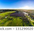 People gathering at an outdoor festival_Aerial shot 131290020