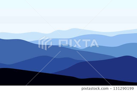 Mountain range landscape illustration Mountain range landscape illustration 131290199