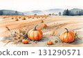 Vegetable illustration, pumpkin 131290571