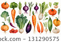 Illustration of vegetables 131290575