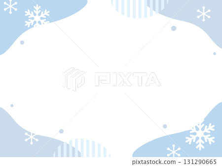 冬季彩色雪花框架 冬季彩色雪花框架 131290665
