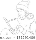 woman  reading a book 131291489