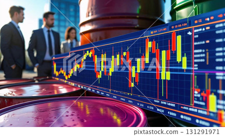 原油圖表插圖 131291971