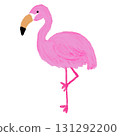 Pink-feathered flamingo 131292200