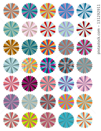 Radial pattern color scheme sample 131292911
