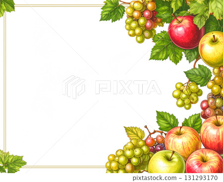 Vintage fruit frame Vintage fruit frame 131293170