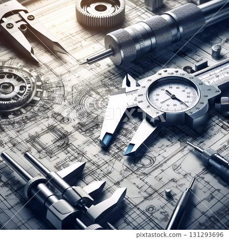 A precision measuring tools, Ai generated image A precision measuring tools, Ai generated image 131293696