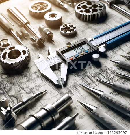 A precision measuring tools, Ai generated image 131293697