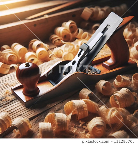 A hand plane tool, Ai generated image 131293703