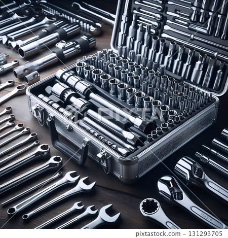 A socket set collection, Ai generated image 131293705