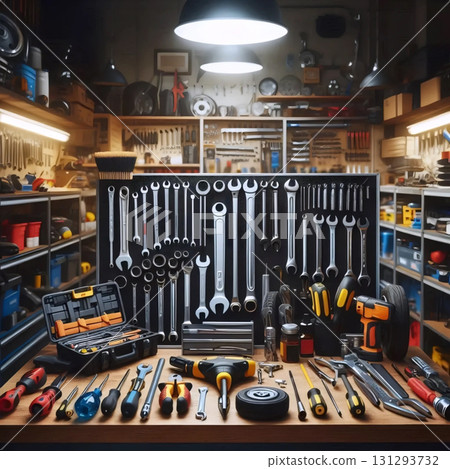 A automotive tools set, Ai generated image 131293732