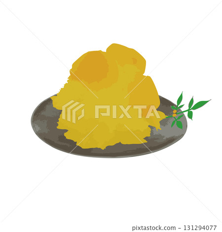 栗子金團，用於新年和新年的御節料理 131294077