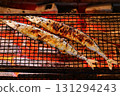 Grilled fish with charcoal fire 131294243