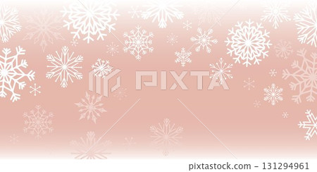 Snowflake background, winter illustration 131294961