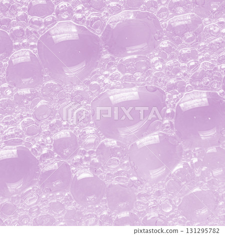 Bubbles of body gel or shampoo or shaving gel. Closeup. 131295782