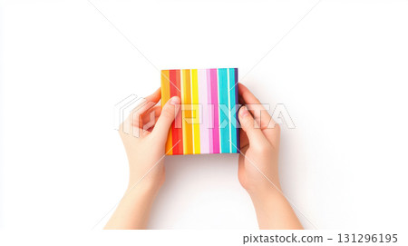 Suspenseful moment of blind box opening captured in detail. Perfect for collectors and surprise themes. Suspenseful moment of blind box opening captured in detail. Perfect for collectors and surprise themes. 131296195