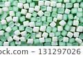 White and green mint candies background. Sweet backdrop. Generative AI 131297026