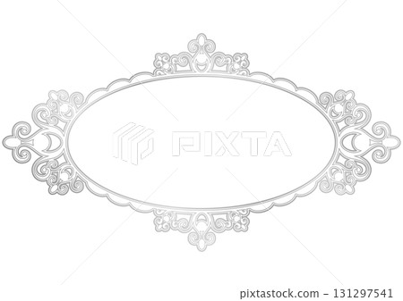 優雅的橢圓形古董裝飾框 優雅的橢圓形古董裝飾框 131297541
