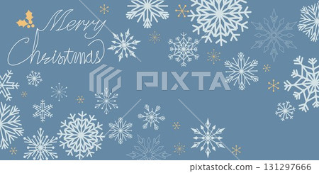 雪花圖案裝飾，聖誕插畫 131297666
