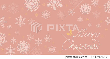 Snowflake pattern decoration, Christmas illustration 131297667