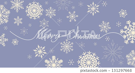 Snowflake pattern decoration, Christmas illustration 131297668