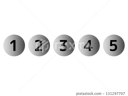 灰色圓圈數字圖示（1 至 5）表示步驟 131297707