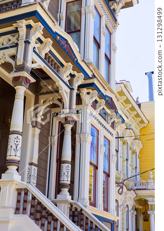 San Francisco Victorian houses in Pacific Heights California 131298499