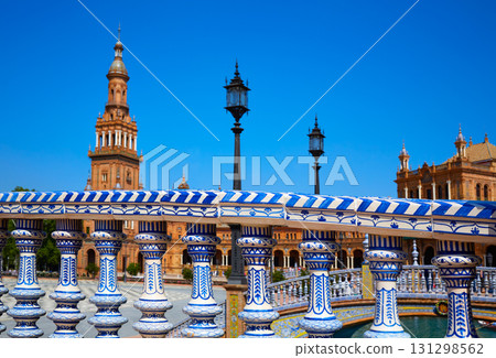 Seville Sevilla Plaza Espana Andalusia Spain 131298562