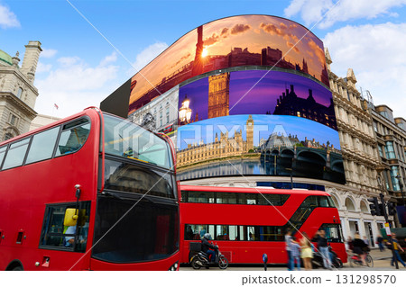 Piccadilly Circus London digital photomount 131298570