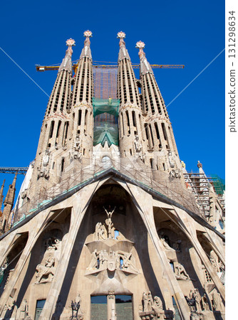 Barcelona Sagrada Familia cathedral by Gaudi 131298634