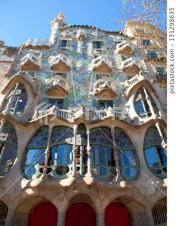 Barcelona Casa Batllo facade of Gaudi Barcelona Casa Batllo facade of Gaudi 131298635