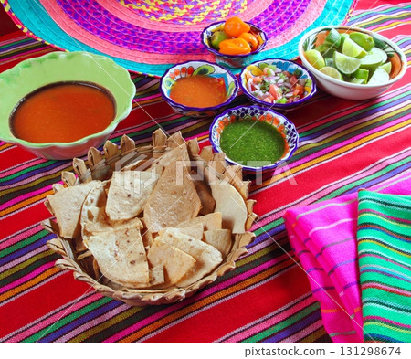 Mexican sauces pico de gallo habanero chili sauce 131298674