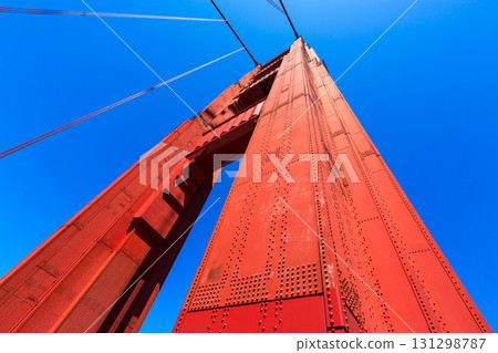 Golden Gate Bridge details in San Francisco California Golden Gate Bridge details in San Francisco California 131298787