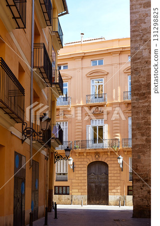 Valencia barrio del Carmen street facades Spain Valencia barrio del Carmen street facades Spain 131298825