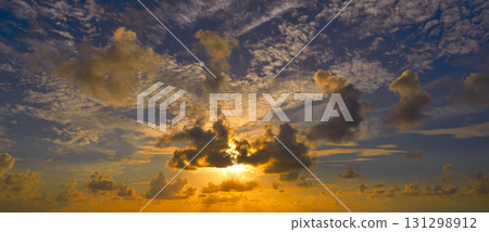 Sunset colorful dramatic sky clouds Sunset colorful dramatic sky clouds 131298912