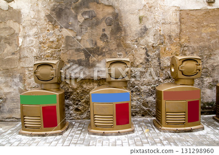 green ecologic trash devices for garbage clasiffication 131298960