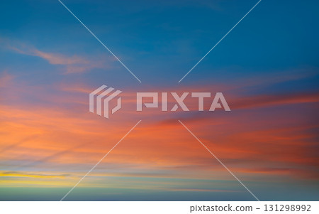 Sunset sunrise dramatic sky orange clouds Sunset sunrise dramatic sky orange clouds 131298992