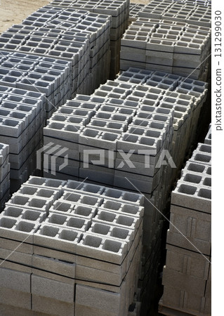 stacked construction block piles pattern stacked construction block piles pattern 131299030