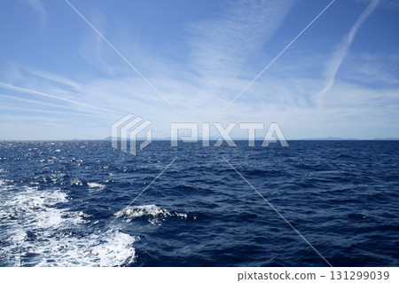 Morning mediterranean blue seascape, Spain 131299039