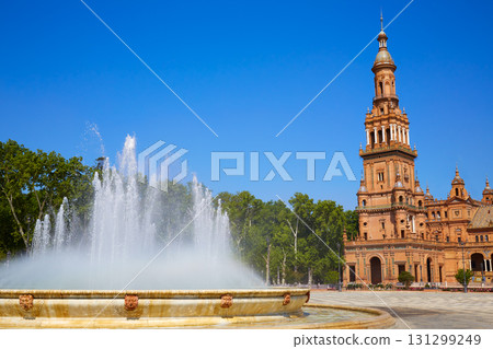 Seville Sevilla Plaza Espana Andalusia Spain Seville Sevilla Plaza Espana Andalusia Spain 131299249