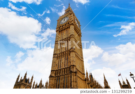 Big Ben London Clock tower in UK Thames Big Ben London Clock tower in UK Thames 131299259