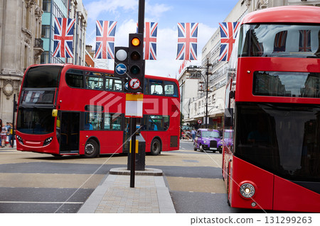 London bus Oxford Street W1 Westminster 131299263