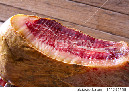 Iberian ham pata negra from Spain 131299266