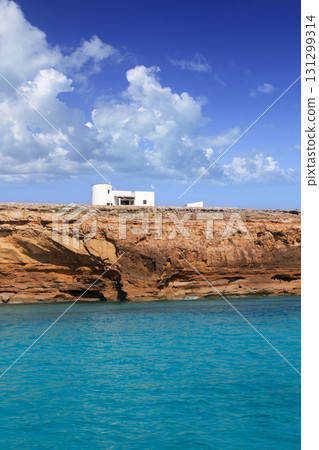 Formentera balearic island from sea west coast 131299314