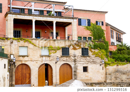 Majorca house facades at Palma de Mallorca Majorca house facades at Palma de Mallorca 131299316