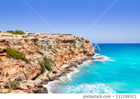 Cala en Baster in Formentera mountains Cala en Baster in Formentera mountains 131299321