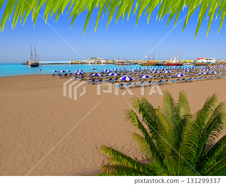 Los Cristianos beach in Arona Tenerife south 131299337