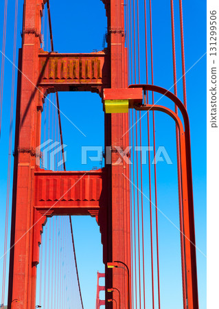 Golden Gate Bridge details in San Francisco California 131299506